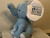 Custom Embroidered Birth Announcement Elephant